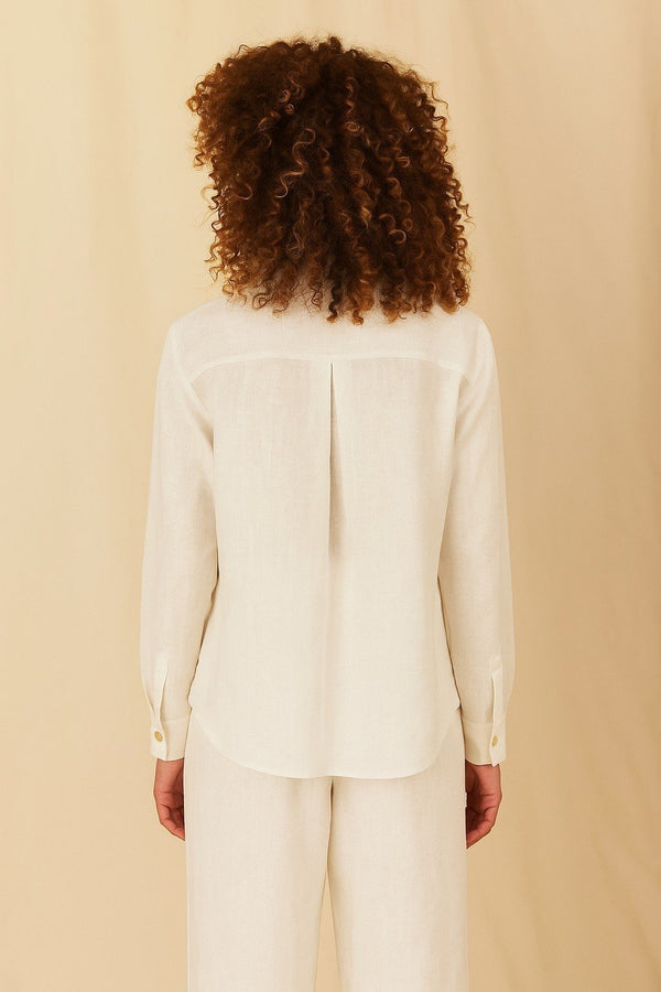 Dora Gauze Linen Shirt - Flavia Aranha