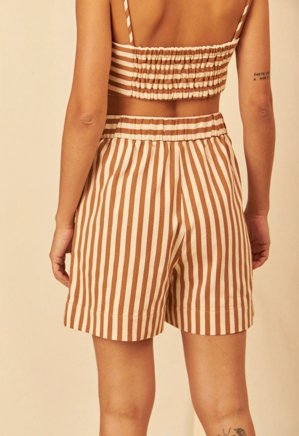 Caetana Striped Shorts - Flavia Aranha