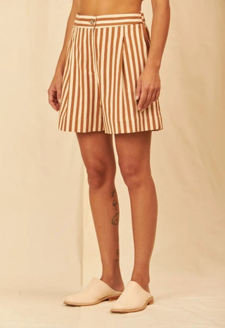 Caetana Striped Shorts - Flavia Aranha