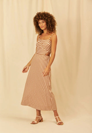 Caetana Striped Dress - Flavia Aranha