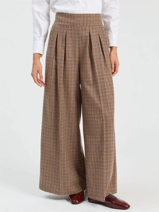 Blue And Green Plaid Trousers