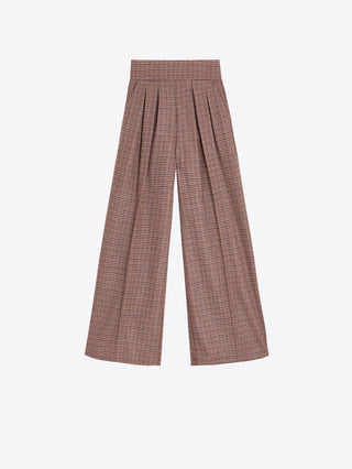 Blue And Green Plaid Trousers