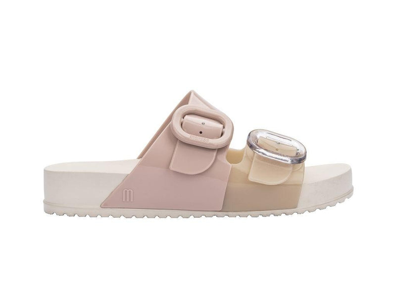 Cozy Beige and Rosé Slide - Melissa