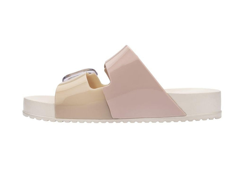 Cozy Beige and Rosé Slide - Melissa