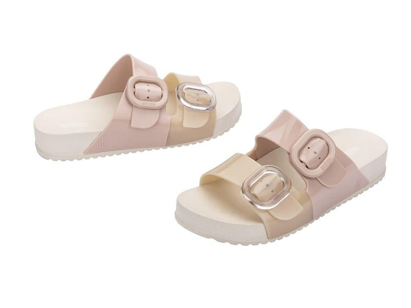 Cozy Beige and Rosé Slide - Melissa