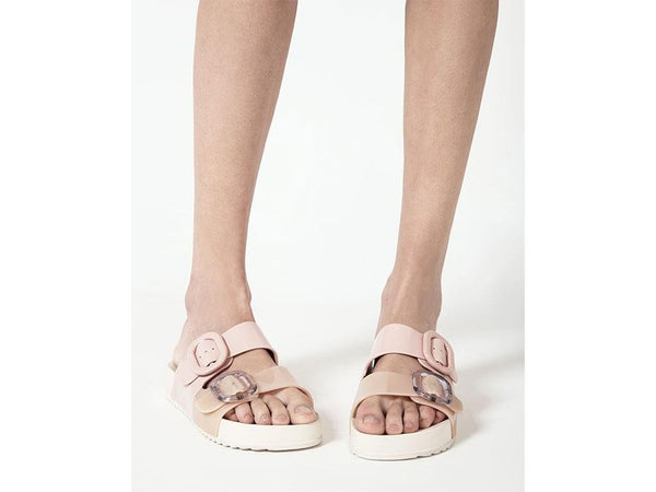 Cozy Beige and Rosé Slide - Melissa