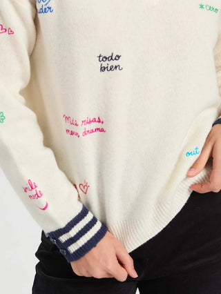 Raw And Marine Words Sweater