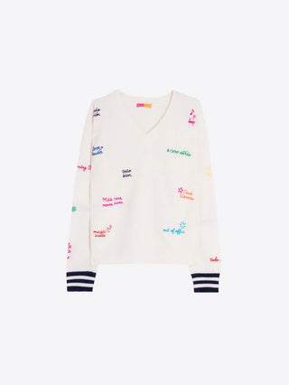 Raw And Marine Words Sweater
