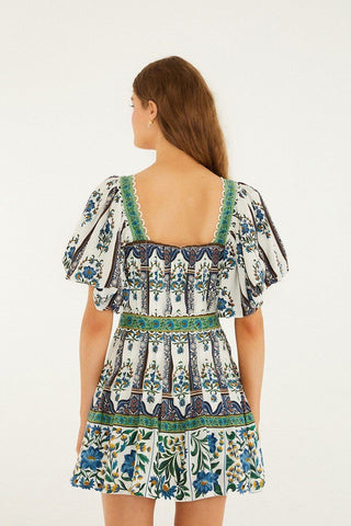 Off-White Manoela Belted Lenzing Ecovero Euroflax Mini Dress