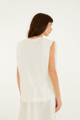 Off-White Birds on Branch Embroidered Organic Cotton T-shirt