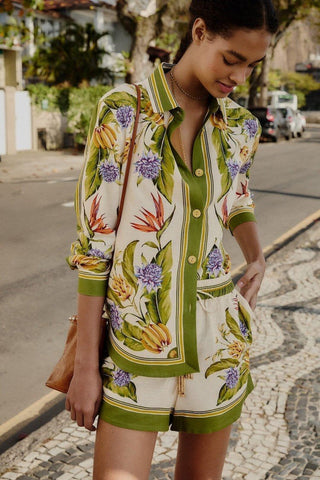 Sand Tropical Scarf Lenzing Ecovero Euroflax Shorts