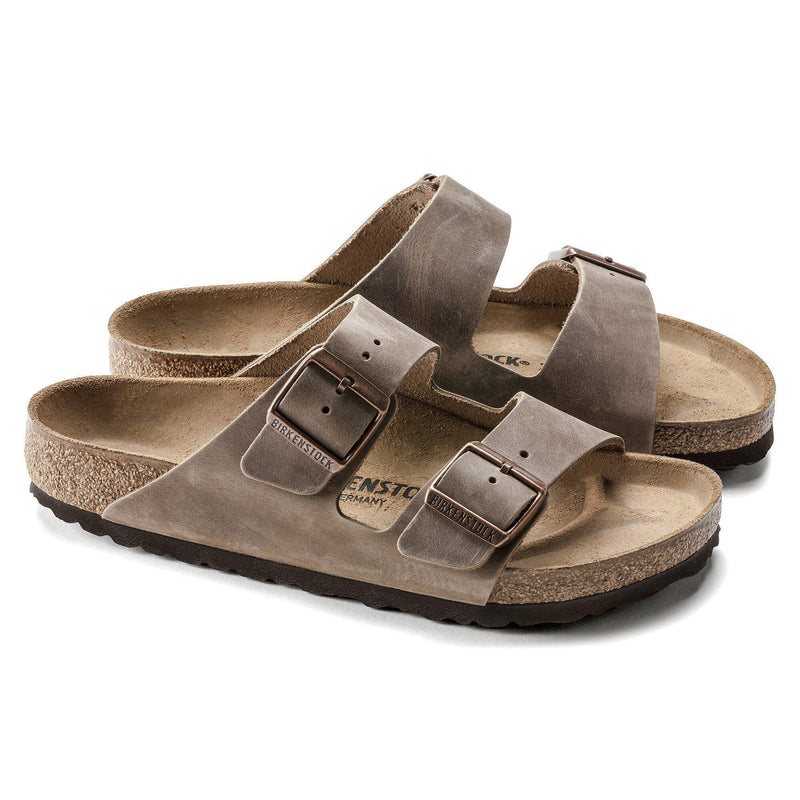 Arizona Tabacco Brown Oiled Leather Narrow - Birkenstock