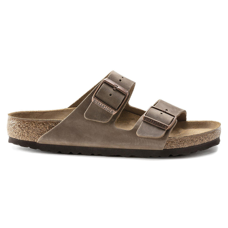 Arizona Tabacco Brown Oiled Leather Narrow - Birkenstock