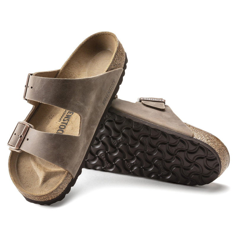 Arizona Tabacco Brown Oiled Leather Narrow - Birkenstock