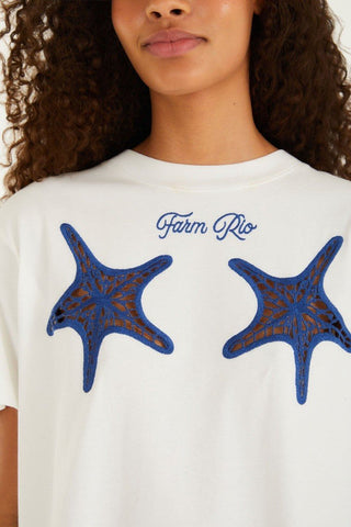White Starfish Sut-Out T-Shirt