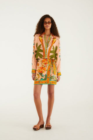 Multicolor Birds Lenzing Ecovero Shirt