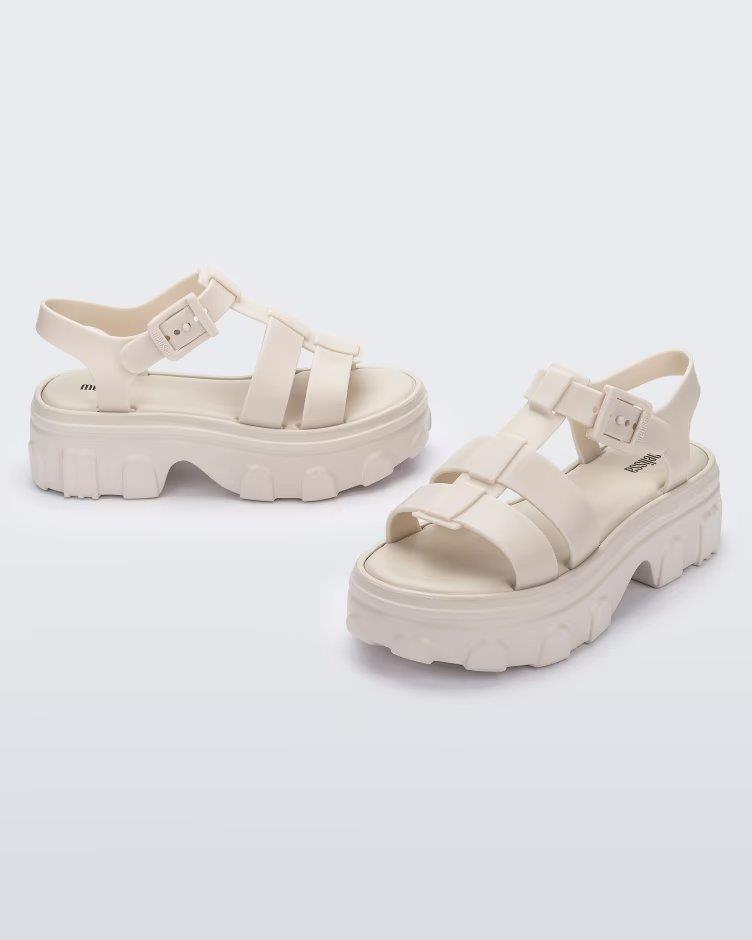 Ella Beige Platform Sandal - Melissa