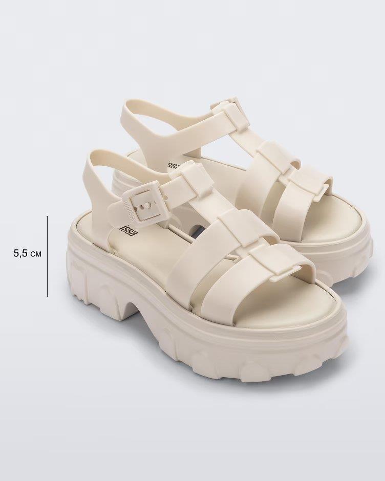 Ella Beige Platform Sandal - Melissa