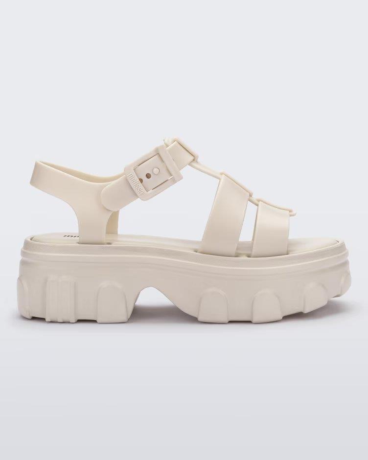 Ella Beige Platform Sandal - Melissa