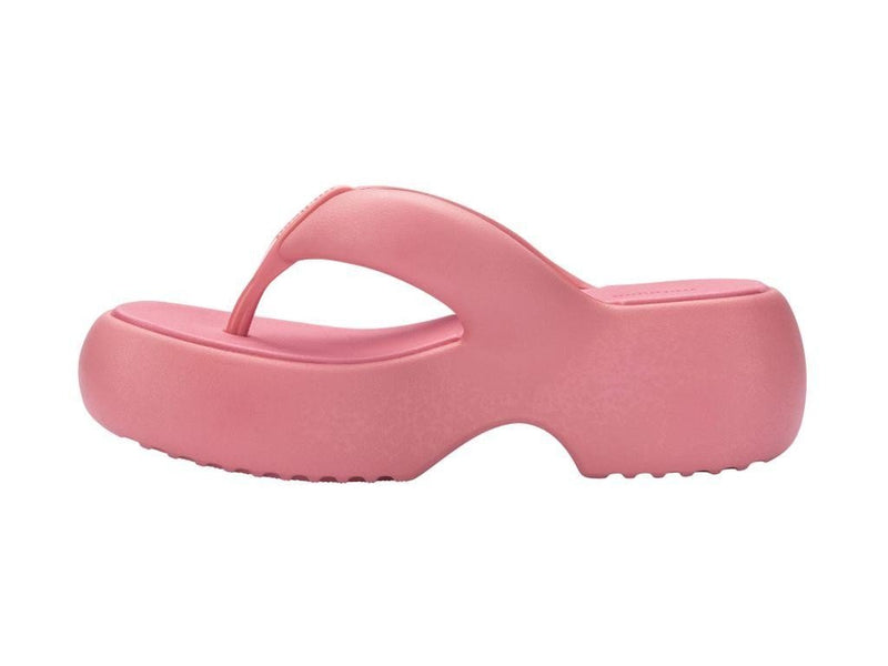 Free Fuzzy Pink Platform Thong Sandal - Melissa