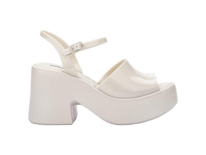 Lina Beige High-Platform Sandal - Melissa