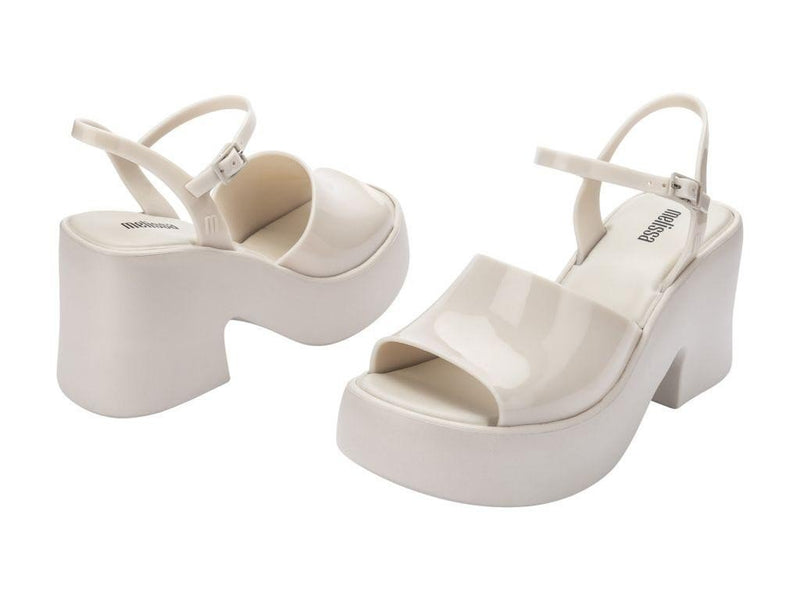 Lina Beige High-Platform Sandal - Melissa