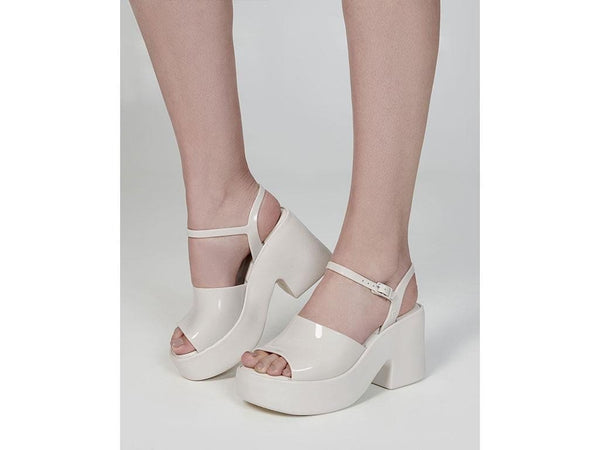 Lina Beige High-Platform Sandal - Melissa