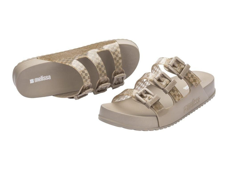 Cozy Stripes Beige Slide Sandal - Melissa