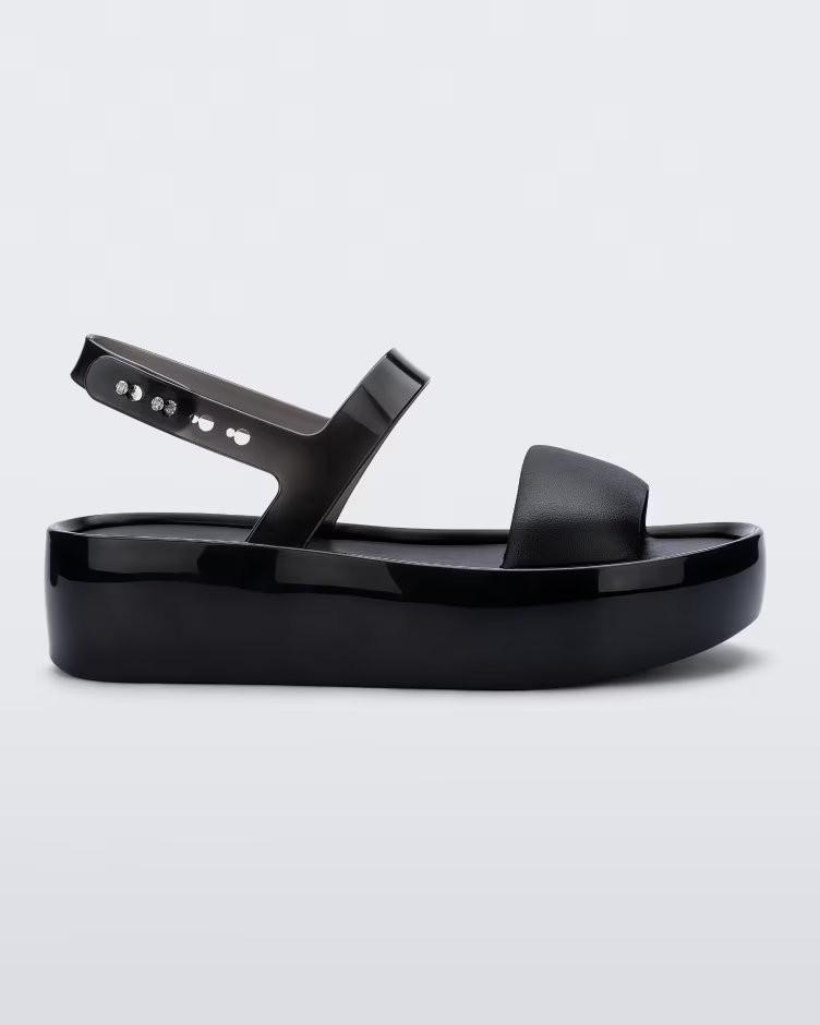 Float Black Platform Sandal - Melissa