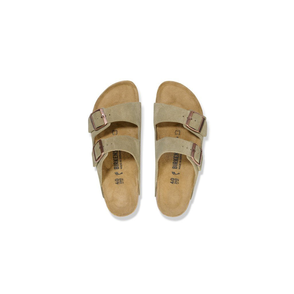 Arizona Taupe Suede Leather