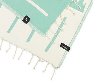 Beabish Green Individual Towel - Futah