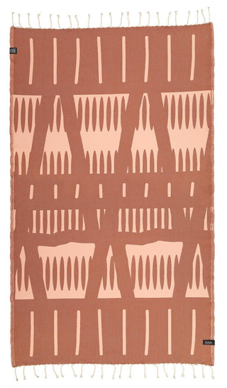 Beabish Coral Individual Towel - Futah