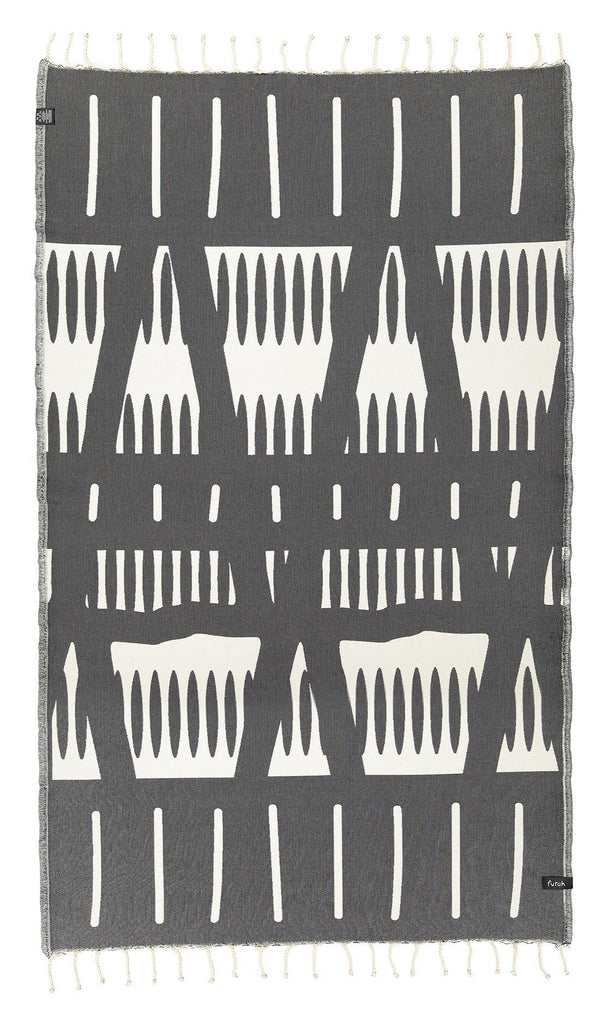 Beabish Black Individual Towel - Futah