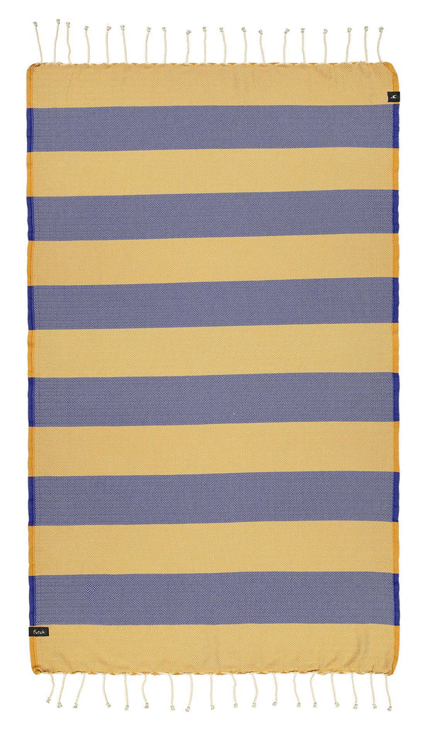 Bedu Blue & Gold Individual Towel - Futah