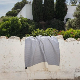 Nazaré Marine Blue Beach Towel