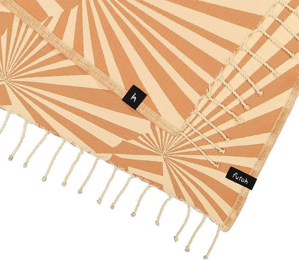 Taiga Apricot Beach Towel - Futah