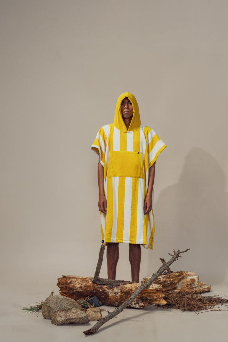 Bedu Mustard Terry Poncho - Futah