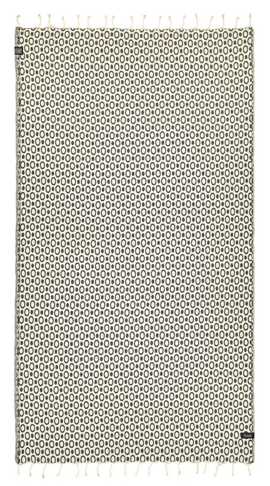 Pulse Black Beach Towel - Futah