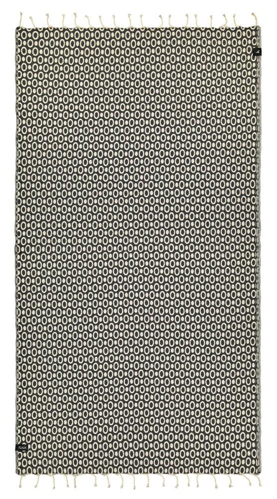 Pulse Black Beach Towel - Futah