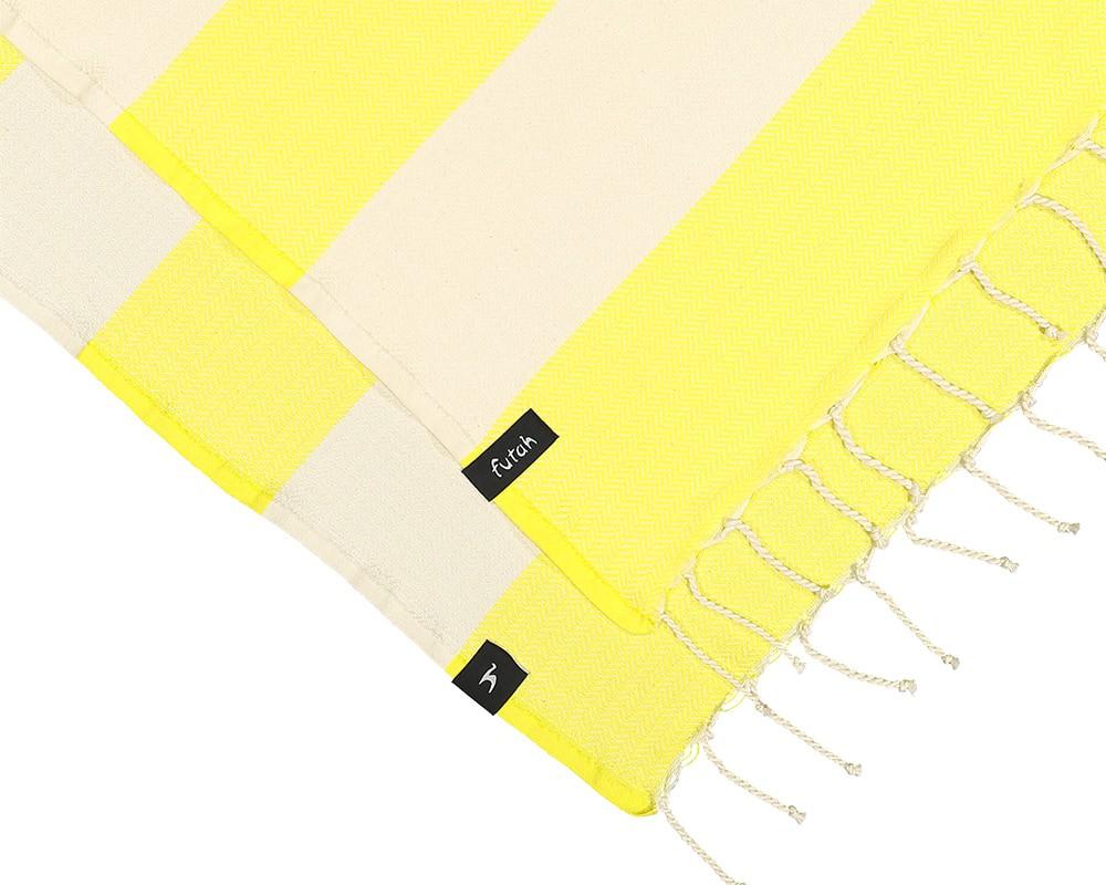 Bedu Yellow Beach Towel - Futah