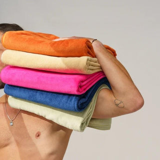Ericeira Blue Terry Towel