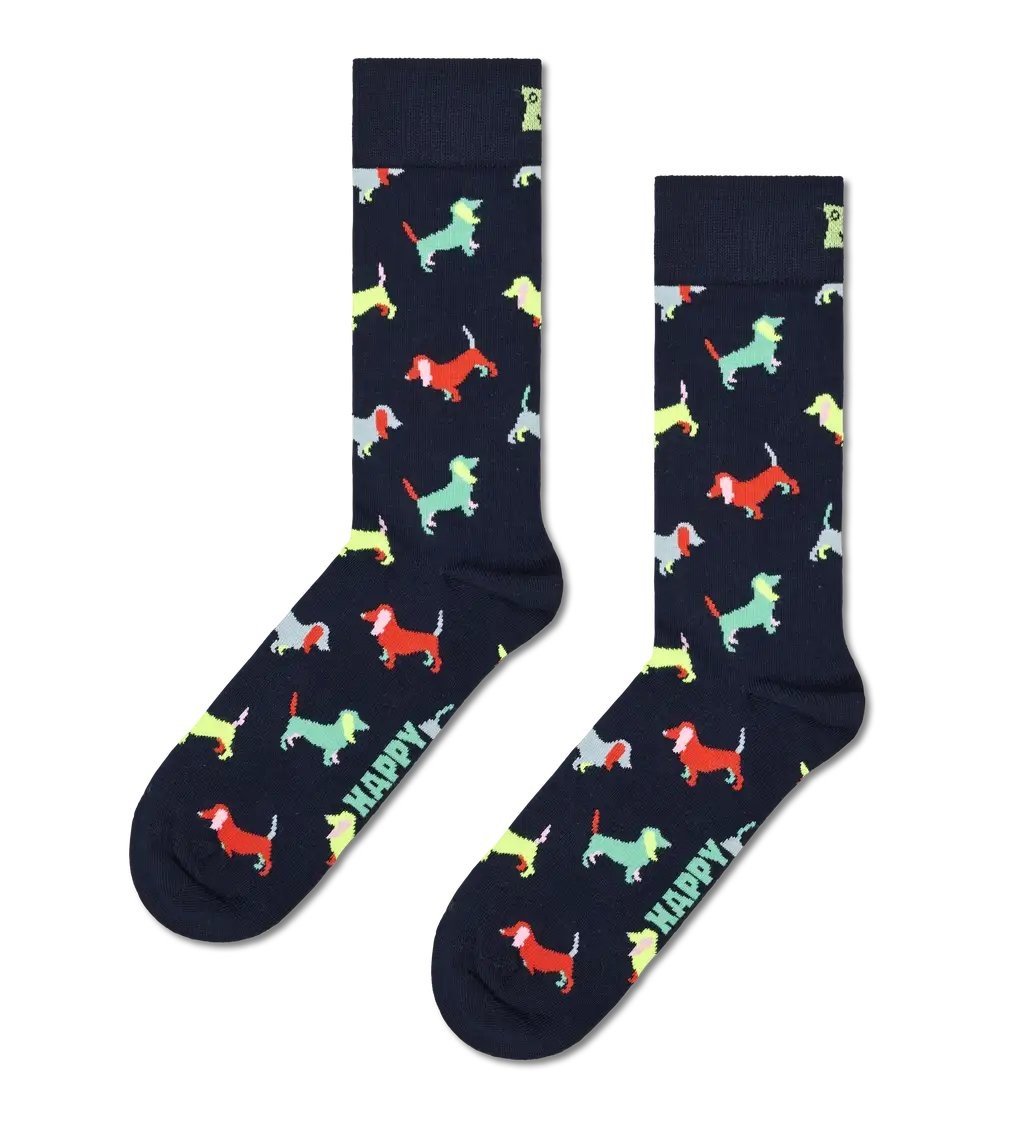 Puppy Love Navy Socks