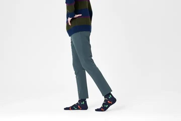 Puppy Love Navy Socks