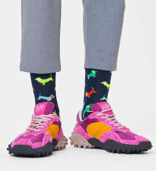 Puppy Love Navy Socks