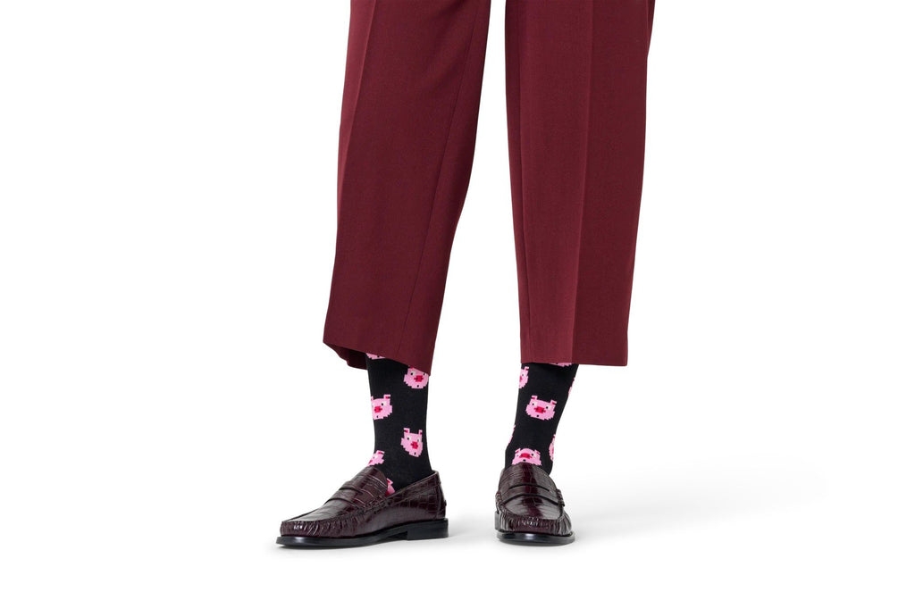 Pig Black Socks