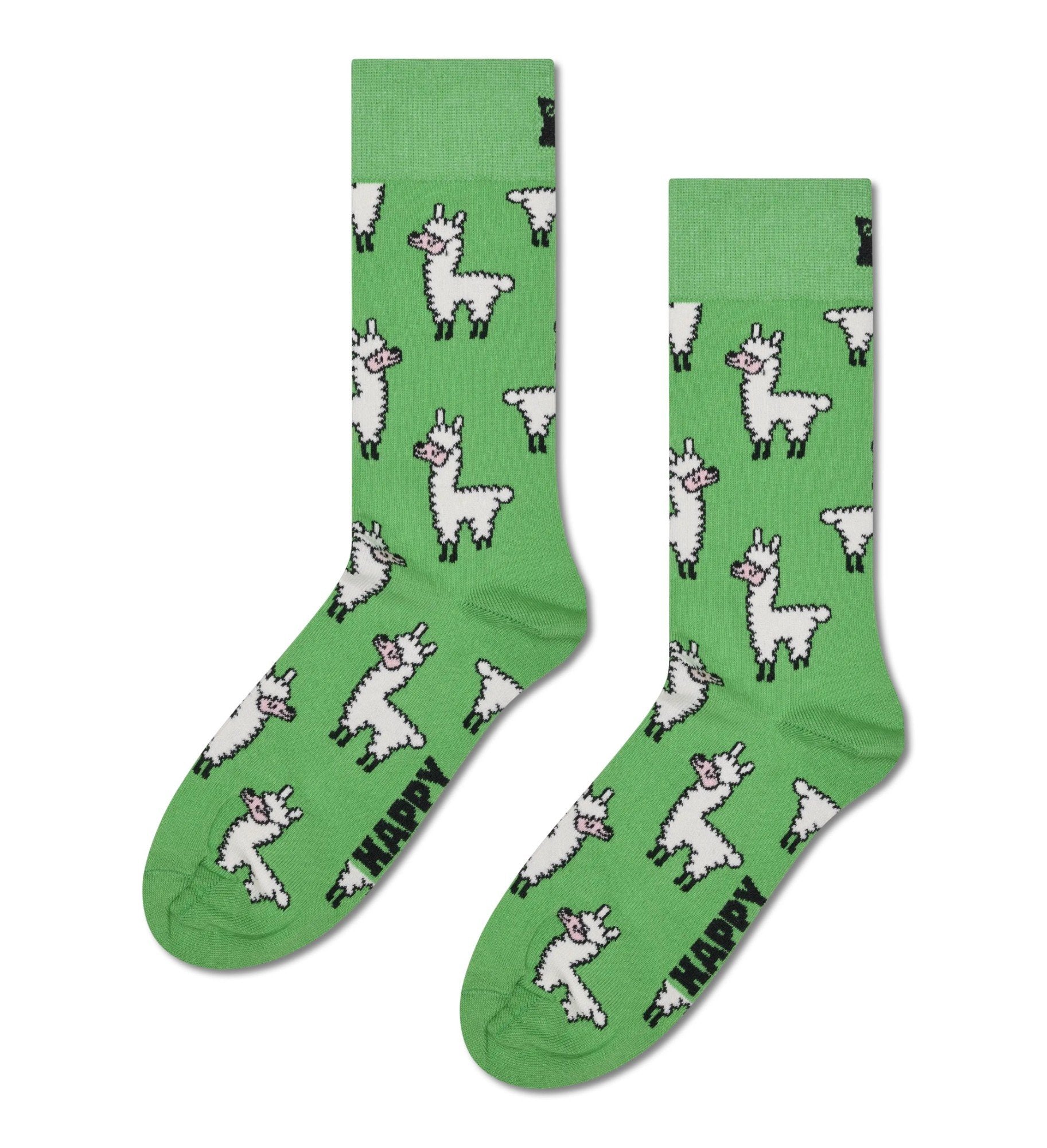 Llama Green Socks