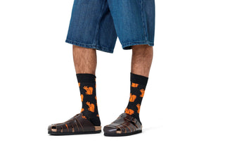 Squirrel Black Socks