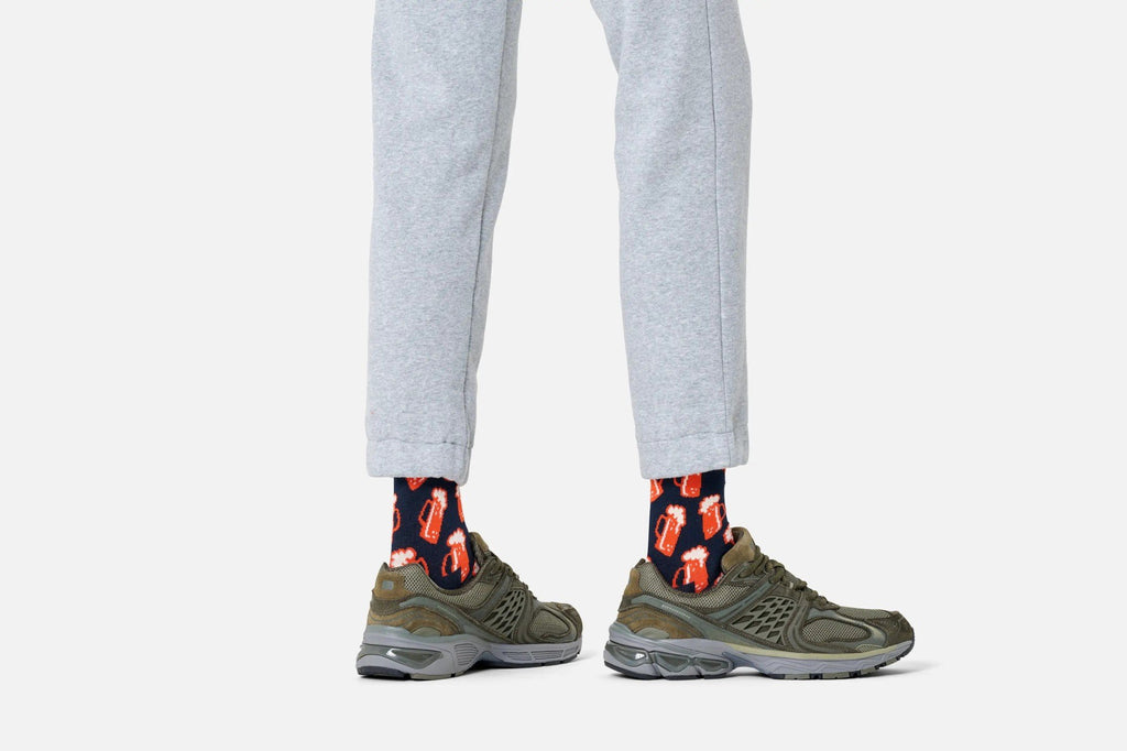 Beer Navy Socks