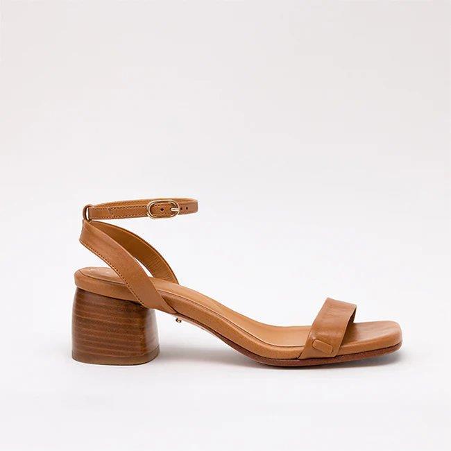 Heeled Swap Sandal Camel - Camia