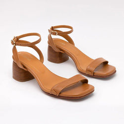 Heeled Swap Sandal Camel - Camia